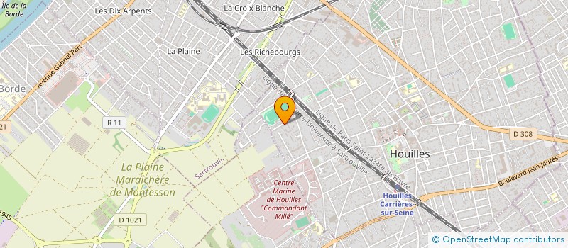 localisation de l'entreprise MADAME EMILIE CHENE à HOUILLES