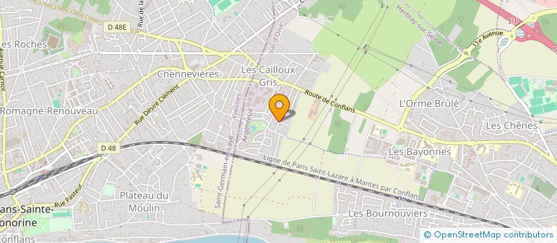 localisation de l'entreprise MADAME EMILIE CHIARETTO  HERBLAY-SUR-SEINE