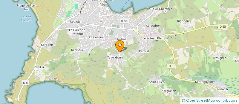 localisation de l'entreprise MADAME EMILIE CHOPARD  CAMARET-SUR-MER