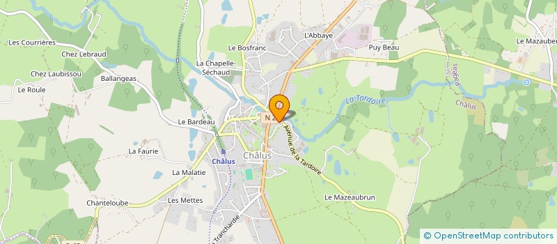 localisation de l'entreprise MADAME EMILIE CLAMENT à CHALUS