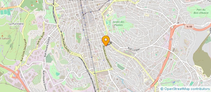 localisation de l'entreprise MADAME EMILIE CLEMENCON  SAINT-ETIENNE