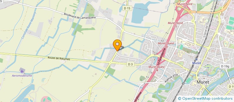 localisation de l'entreprise MADAME EMILIE CLEMENT  MURET