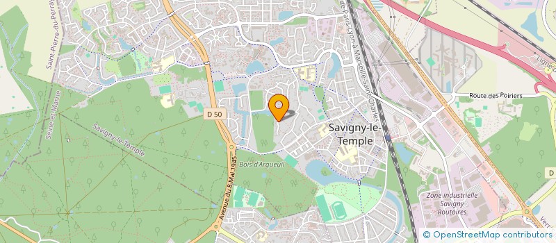 localisation de l'entreprise MADAME EMILIE CLEMENT  SAVIGNY-LE-TEMPLE