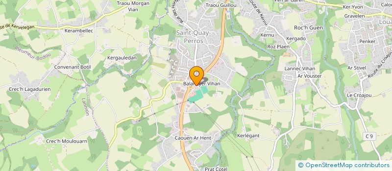 localisation de l'entreprise MADAME EMILIE CLEMENT  SAINT-QUAY-PERROS