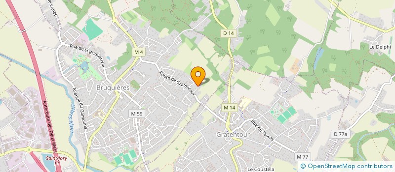 localisation de l'entreprise MADAME EMILIE CLERGEOT  BRUGUIERES