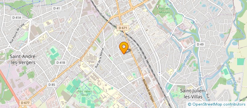 localisation de l'entreprise MADAME EMILIE COFFINET  CRESANTIGNES