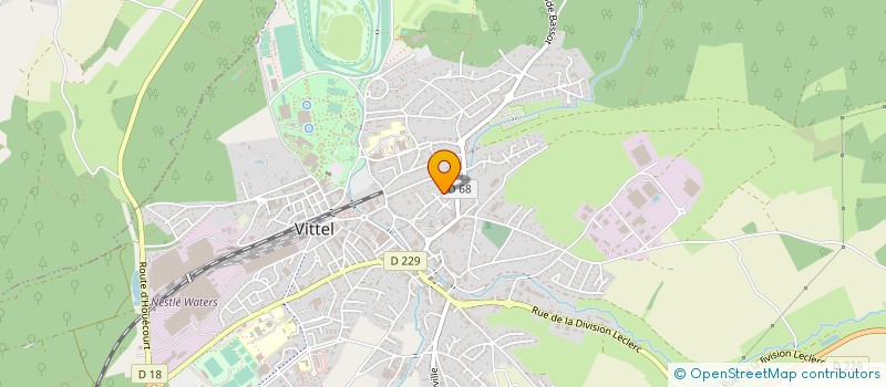 localisation de l'entreprise MADAME EMILIE COLLIN  VITTEL