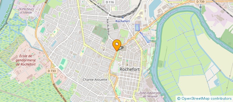 localisation de l'entreprise MADAME EMILIE COLTEE  ROCHEFORT