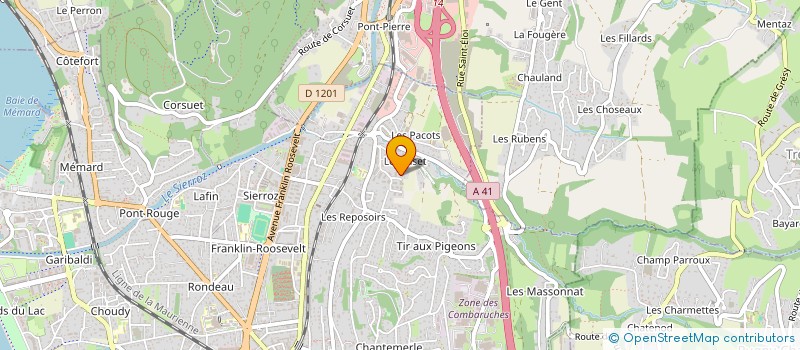 localisation de l'entreprise MADAME EMILIE COMBEY  AIX LES BAINS