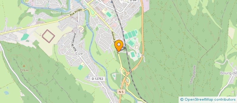 localisation de l'entreprise MADAME EMILIE COMTE  CHAMPAGNOLE