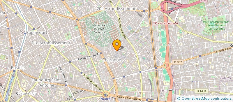 localisation de l'entreprise MADAME EMILIE CORDIER  PARIS