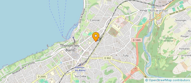 localisation de l'entreprise MADAME EMILIE CORNIER à THONON-LES-BAINS