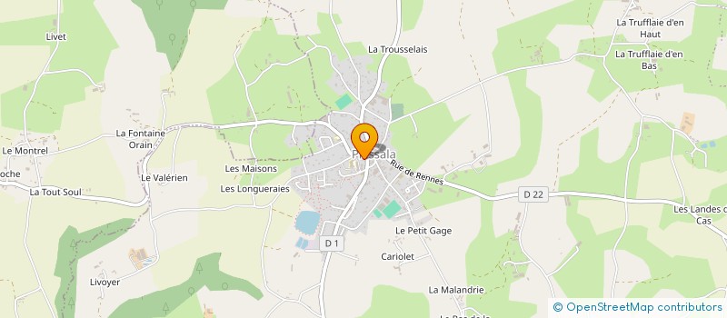 localisation de l'entreprise MADAME EMILIE COTILLARD à LE MENE