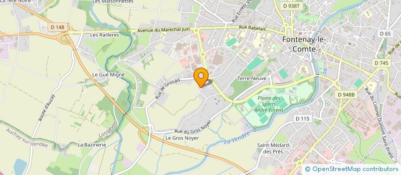 localisation de l'entreprise MADAME EMILIE COUDUN  FONTENAY-LE-COMTE