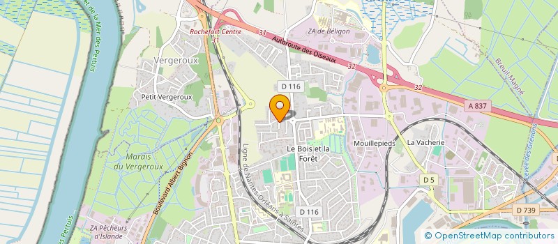 localisation de l'entreprise MADAME EMILIE COULARDEAU  ROCHEFORT