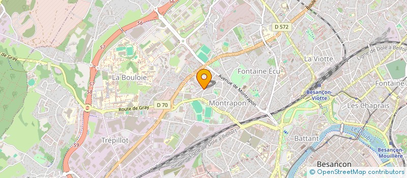 localisation de l'entreprise MADAME EMILIE COULON à BESANCON