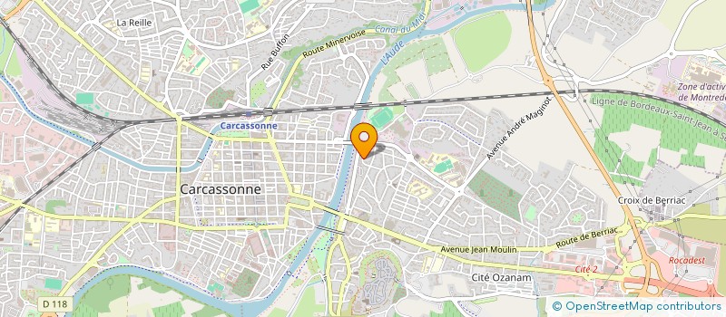localisation de l'entreprise MADAME EMILIE COURCOU  CARCASSONNE