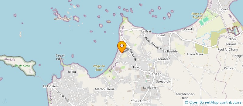 localisation de l'entreprise MADAME EMILIE COURMARCEL  SANTEC