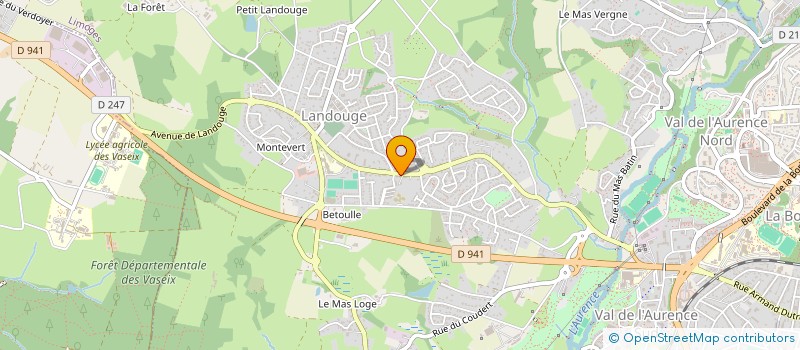 localisation de l'entreprise MADAME EMILIE COUTHEILLAS à LIMOGES