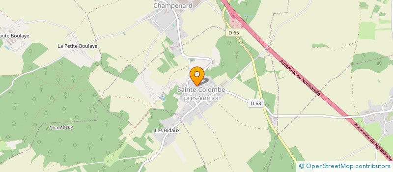 localisation de l'entreprise MADAME EMILIE COUVREUX  SAINTE-COLOMBE-PRES-VERNON