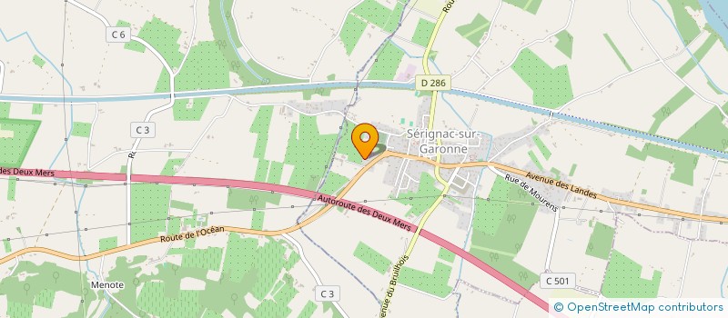 localisation de l'entreprise MADAME EMILIE CREUX  SERIGNAC-SUR-GARONNE