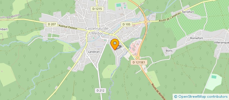 localisation de l'entreprise MADAME EMILIE CROS  CASTELNAU-DE-MEDOC