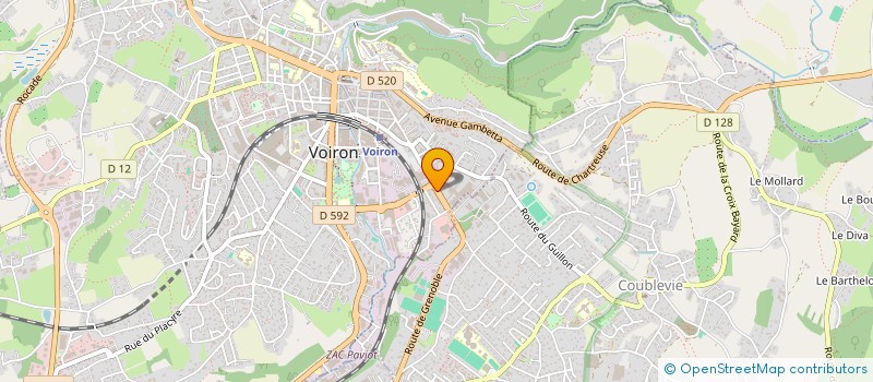 localisation de l'entreprise MADAME EMILIE CURIE  VOIRON