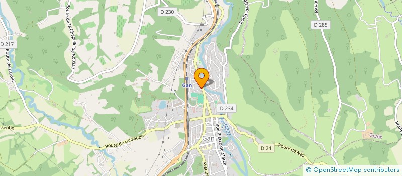 localisation de l'entreprise MADAME EMILIE CYREN DECOLY  GAN