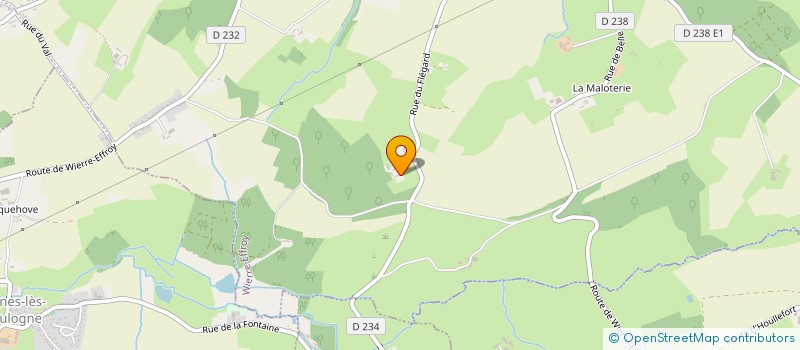 localisation de l'entreprise MADAME EMILIE DALLERY BLET  FERQUES