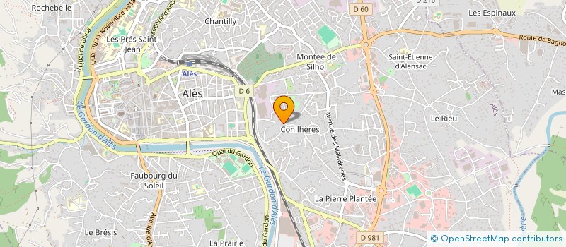 localisation de l'entreprise MADAME EMILIE DAUBIGNE à ALES