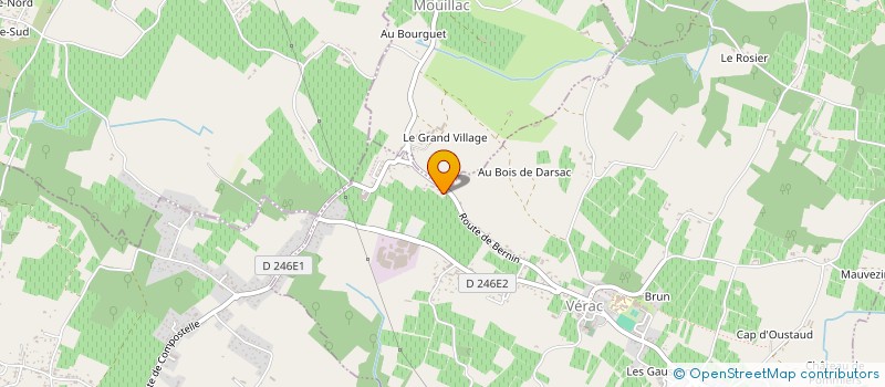 localisation de l'entreprise MADAME EMILIE DAUBISSE  VERAC