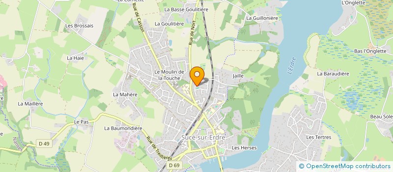 localisation de l'entreprise MADAME EMILIE DAURENSAN  SUCE-SUR-ERDRE