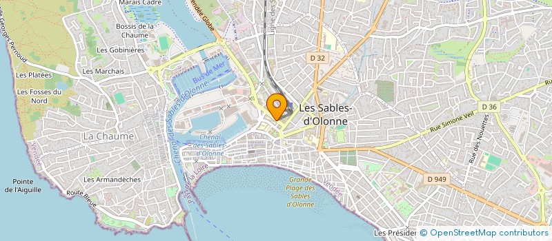 localisation de l'entreprise MADAME EMILIE DAUSSET à LES SABLES D'OLONNE