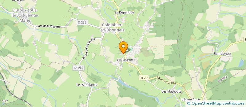 localisation de l'entreprise MADAME EMILIE DAUVERGNE  COLOMBIER-EN-BRIONNAIS