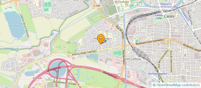 localisation de l'entreprise MADAME EMILIE DAVID  CALAIS