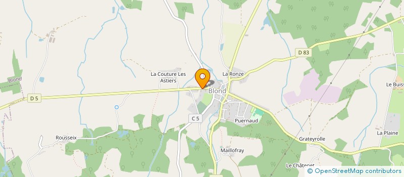 localisation de l'entreprise MADAME EMILIE DAVID  BLOND