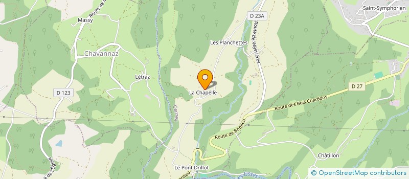 localisation de l'entreprise MADAME EMILIE DAVID  CERNEX