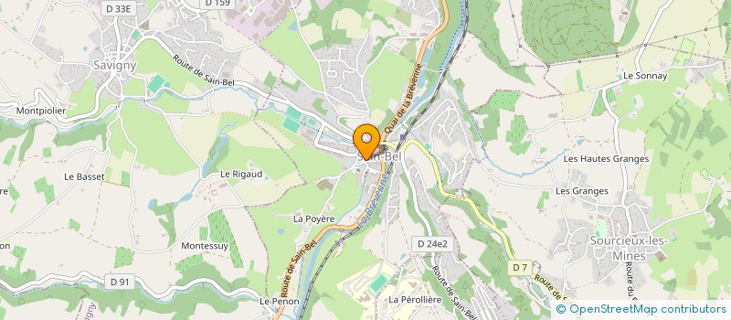 localisation de l'entreprise MADAME EMILIE DAVID  SAIN-BEL