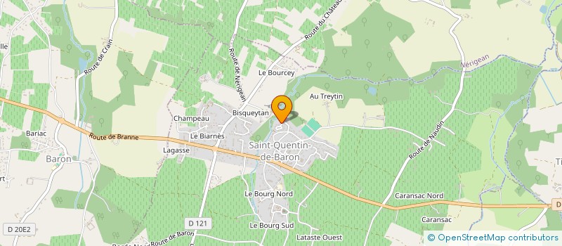 localisation de l'entreprise MADAME EMILIE DE MOT  SAINT-QUENTIN-DE-BARON