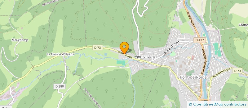 localisation de l'entreprise MADAME EMILIE DE RONCHI  ETUPES