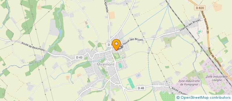 localisation de l'entreprise MADAME EMILIE DEBART  MIREMONT