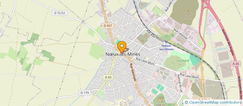 localisation de l'entreprise MADAME EMILIE DEBREU à NŒUX-LES-MINES