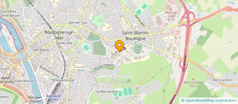 localisation de l'entreprise MADAME EMILIE DEFASQUE  BOULOGNE SUR MER