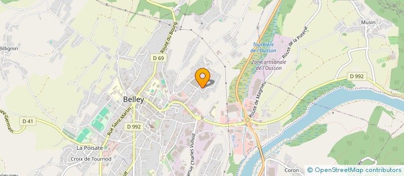 localisation de l'entreprise MADAME EMILIE DEGRAEVE  BELLEY