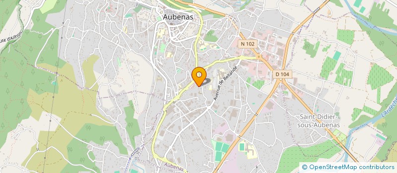 localisation de l'entreprise MADAME EMILIE DEHON à AUBENAS