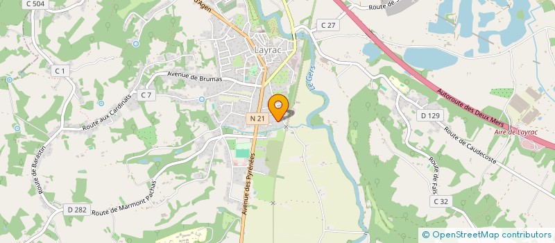 localisation de l'entreprise MADAME EMILIE DELABESSE  LAYRAC