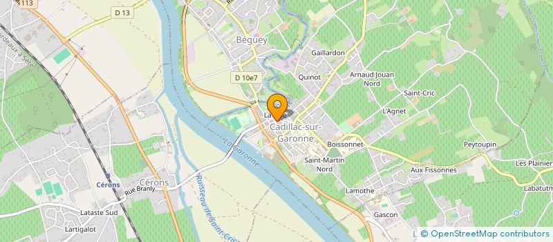 localisation de l'entreprise MADAME EMILIE DELAIS  CADILLAC-SUR-GARONNE