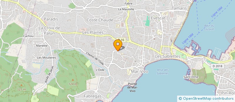 localisation de l'entreprise MADAME EMILIE DELAMORINIERE  LA SEYNE SUR MER