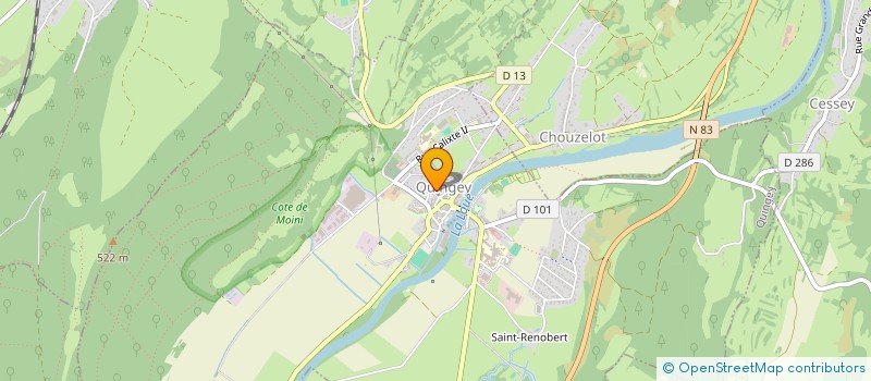 localisation de l'entreprise MADAME EMILIE DELATTRE  QUINGEY