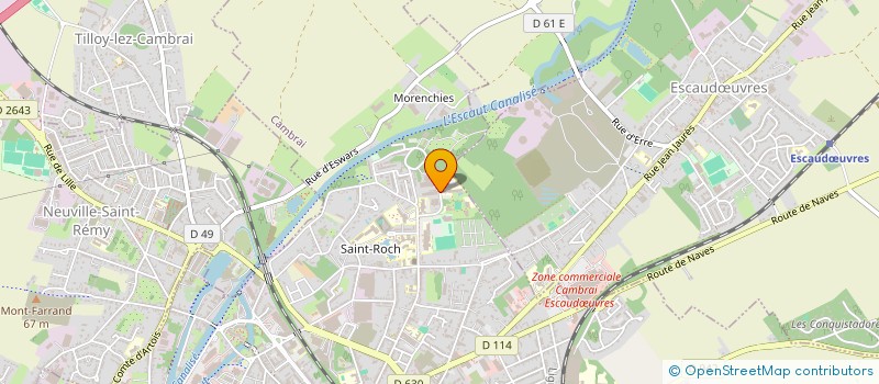 localisation de l'entreprise MADAME EMILIE DELATTRE  CAMBRAI